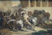 Ferdinand Hodler Race of the Riderless Horses France oil painting artist